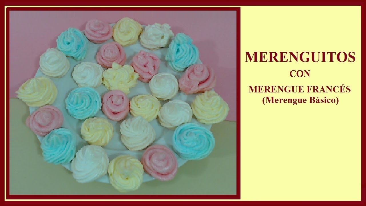 Merenguitos con merengue francés - 