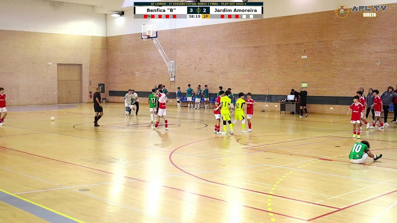 SL Benfica 'B' x CD Jardim Amoreira - 1.ª Divisão Futsal Sub15 - Final - Jogo 2