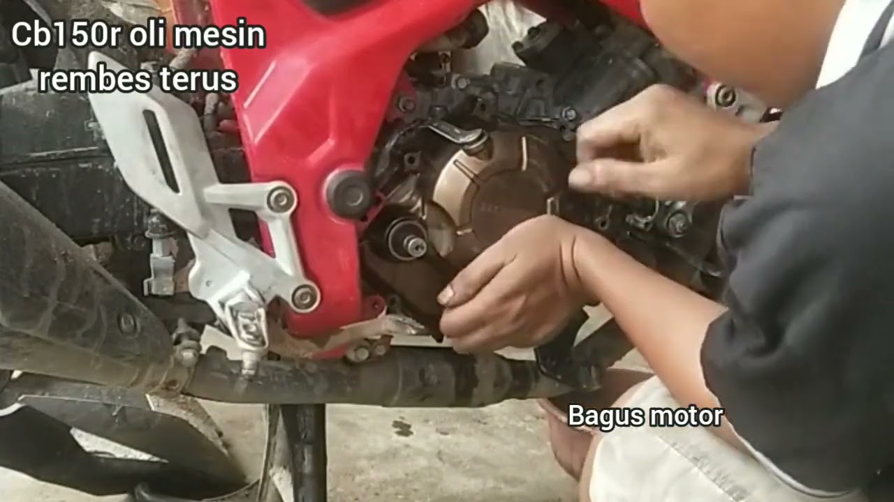 Cb150r oli rembes di area bak kopling