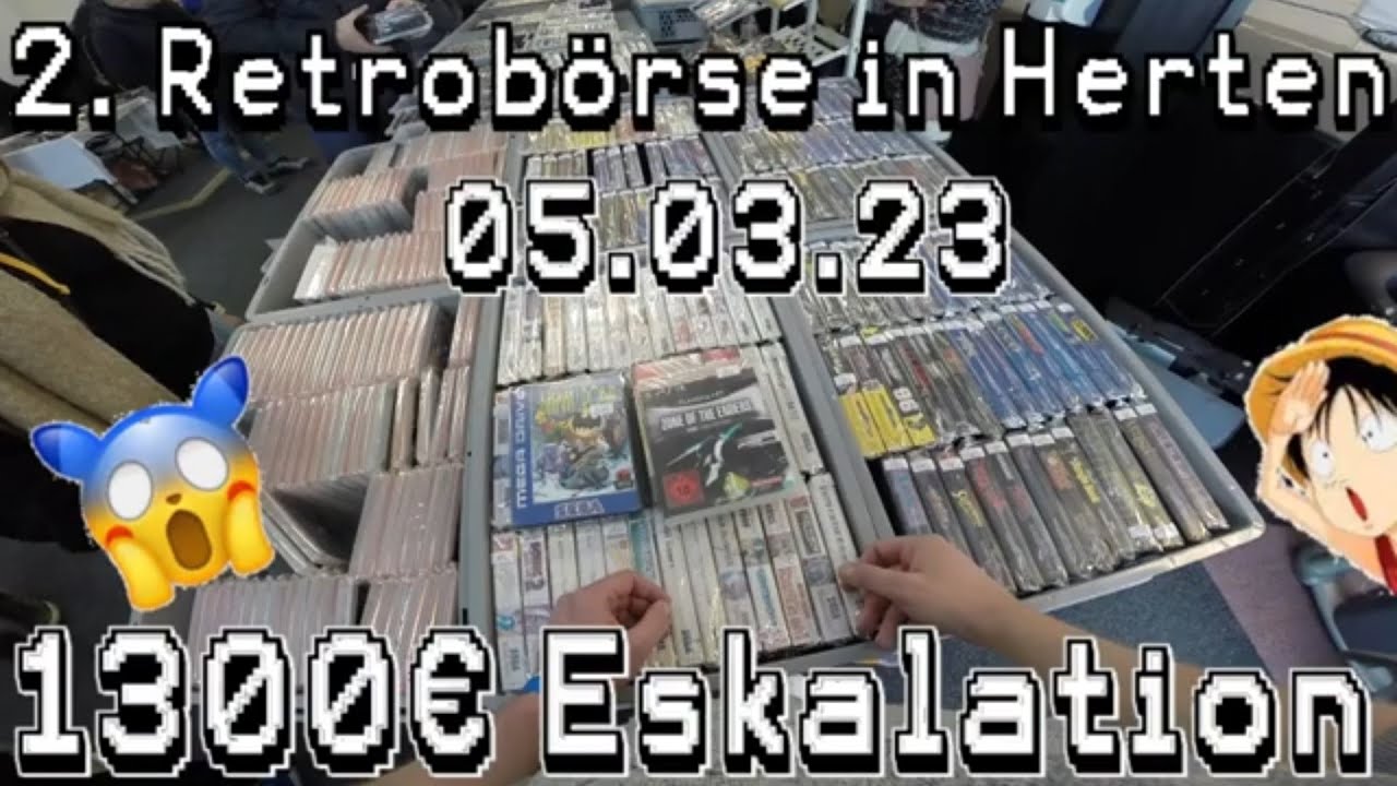 2. Retrobörse Herten NRW // Totale Eskalation 1300€ ausgegeben  // neue Händler / Retro Games / Sega