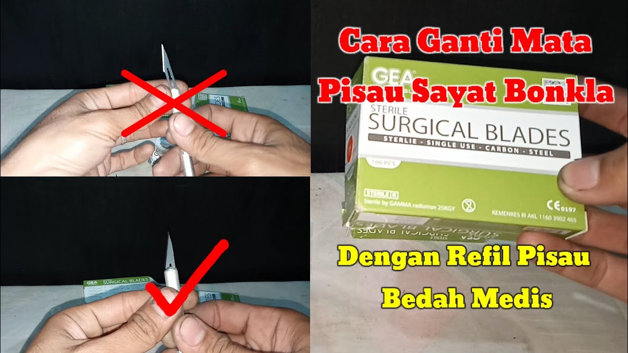 Cara Ganti Mata Pen Cutter Bonkla Dengan Surgical Blades Gea Medical #surgicalblades #Geamedical