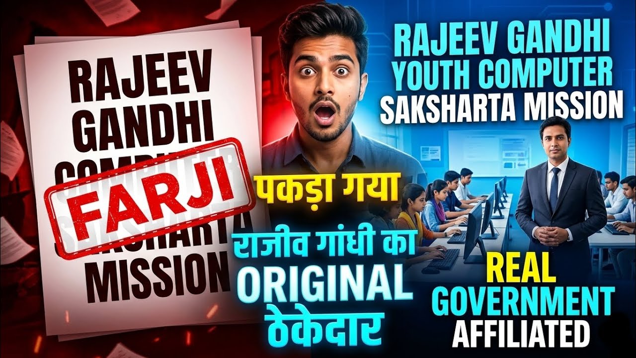 सावधान! 😱 पकड़ा गया राजीव गांधी कंप्यूटर साक्षरता मिशन का Original ठेकेदार | जानिये पूरी सच्चाई 