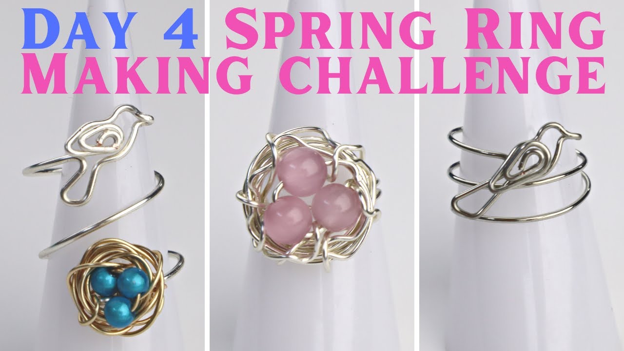 Bird's Nest Ring Tutorial // Day 4 of the 10-Day Spring Ring Making Challenge