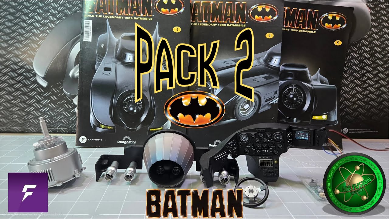 Build the 1:8 Scale Batman 1989 Batmobile Pack 2 of Issues 3 - 5 With Modifications VIDEO TUTORIAL