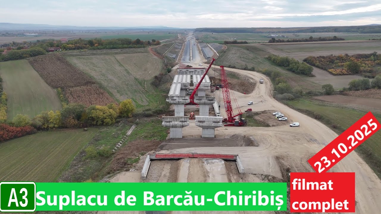 Autostrada Transilvania A3, Suplacu de Barcău - Chiribiș | filmat complet 23.10.2025