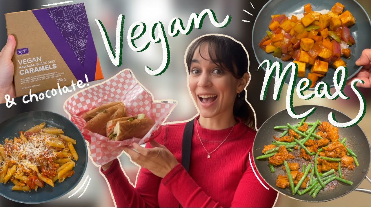 week of vegan meals! 🍝 home decor, vegan chocolate 🍫, & grocery shop