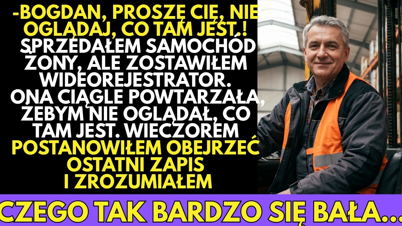 Wideorejestrator ze sprzedanego auta UJAWNIŁ tajemnicę, którą żona ukrywała za wszelką cenę