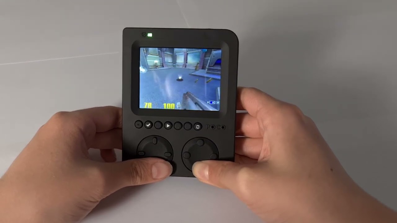 POCO&trade; Pocket Raspberry Pi&reg; Gaming Kit Computer plays Quake 3 arena