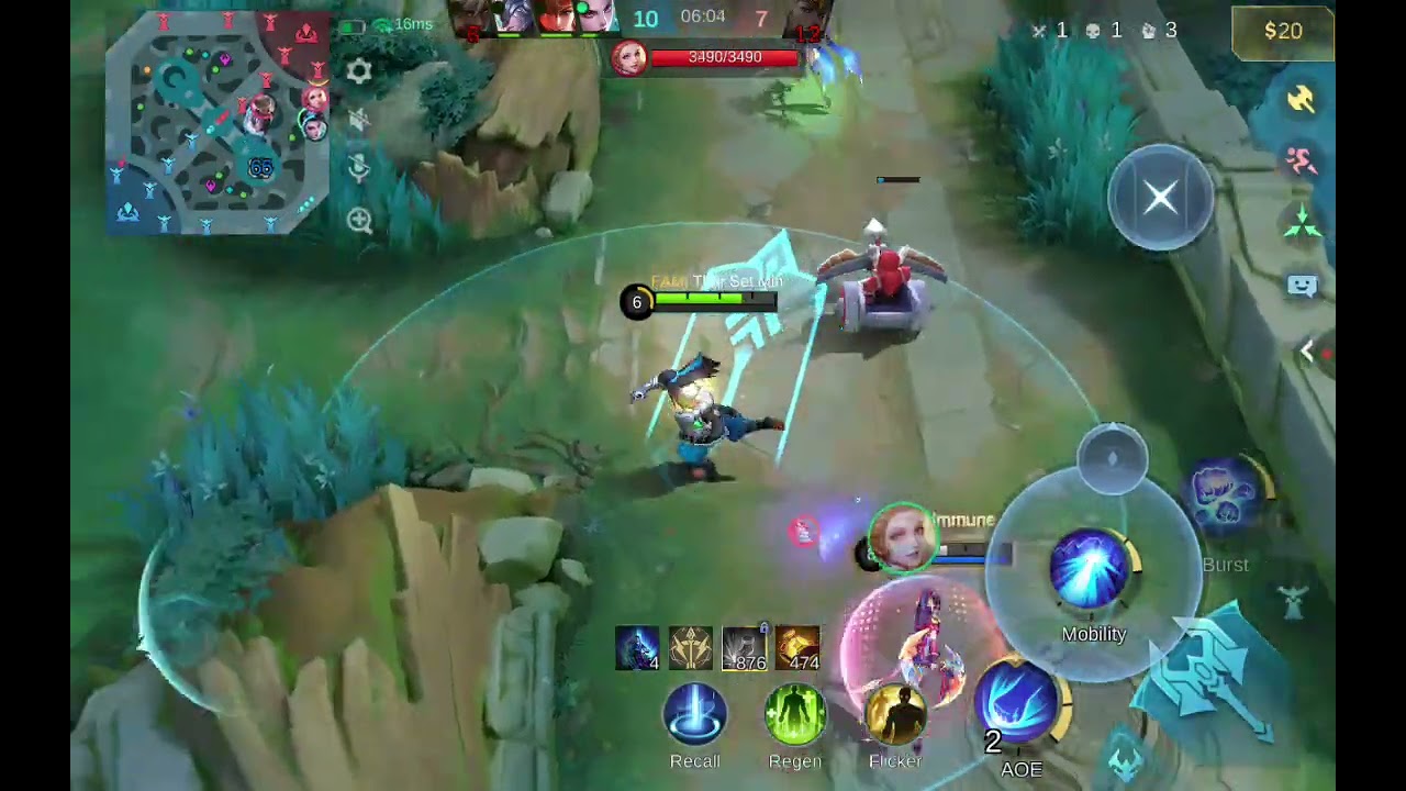 Mobile legends with badang with my friend epic 
