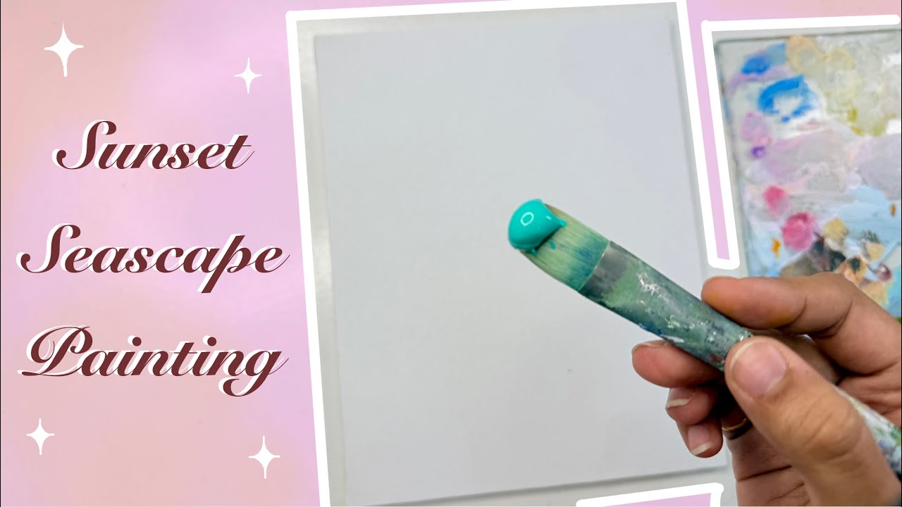 Easy lighthouse painting for beginners/ Acrylic painting tutorial step by step 