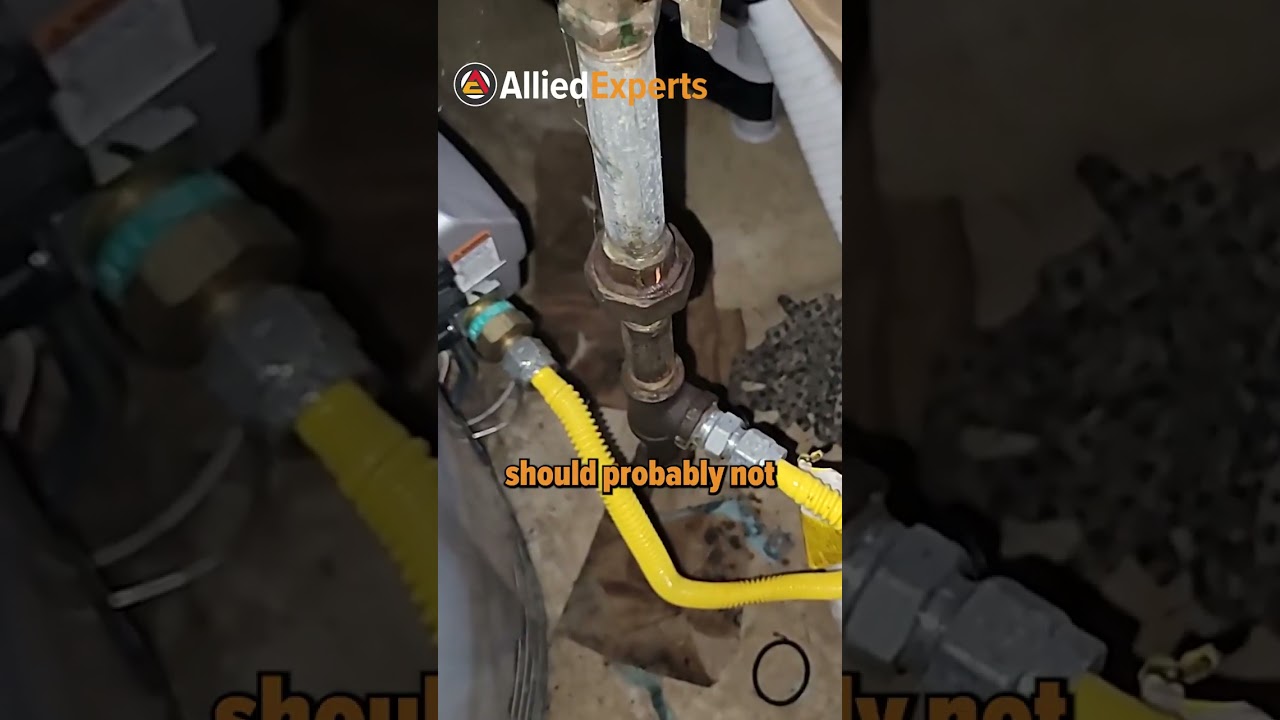 Small gas leak on pipe connected to water heater - addressing every gas leak!♨️ 