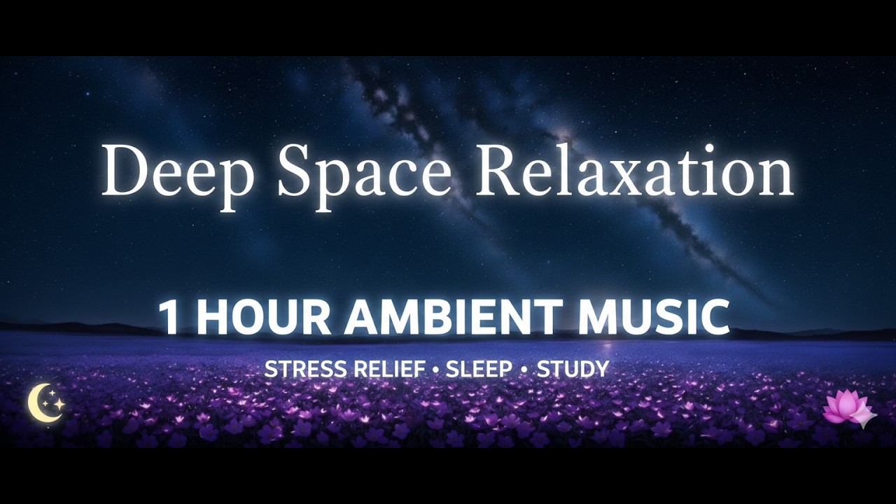 Cosmic Flowers 🌸 Ambient Music for Deep Sleep & Study (1 Hour)