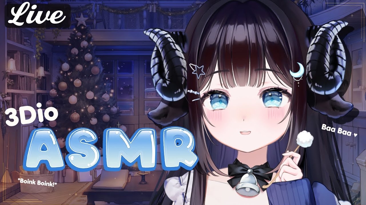 ASMR 💙🐏 3Dio Whispers and Tingly Sounds! ✨