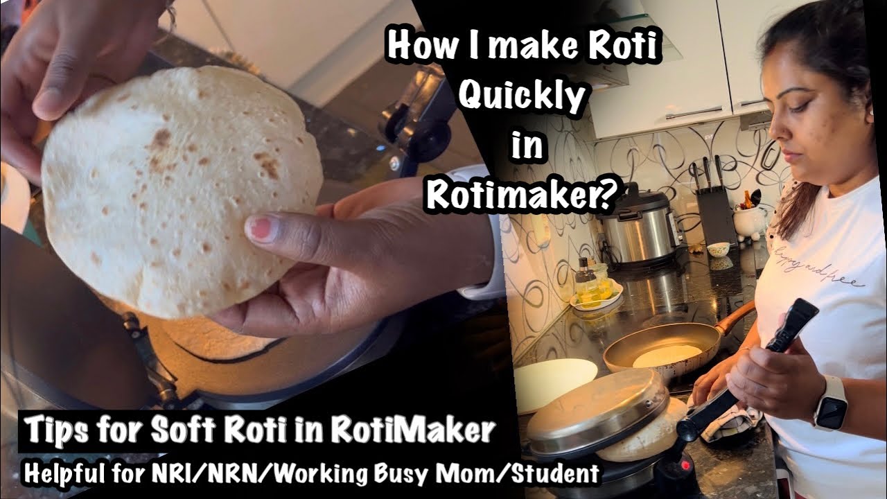 Советы по быстрому приготовлению теста и мягкой лепёшки роти в RotiMaker || Полезно для нерезиден...