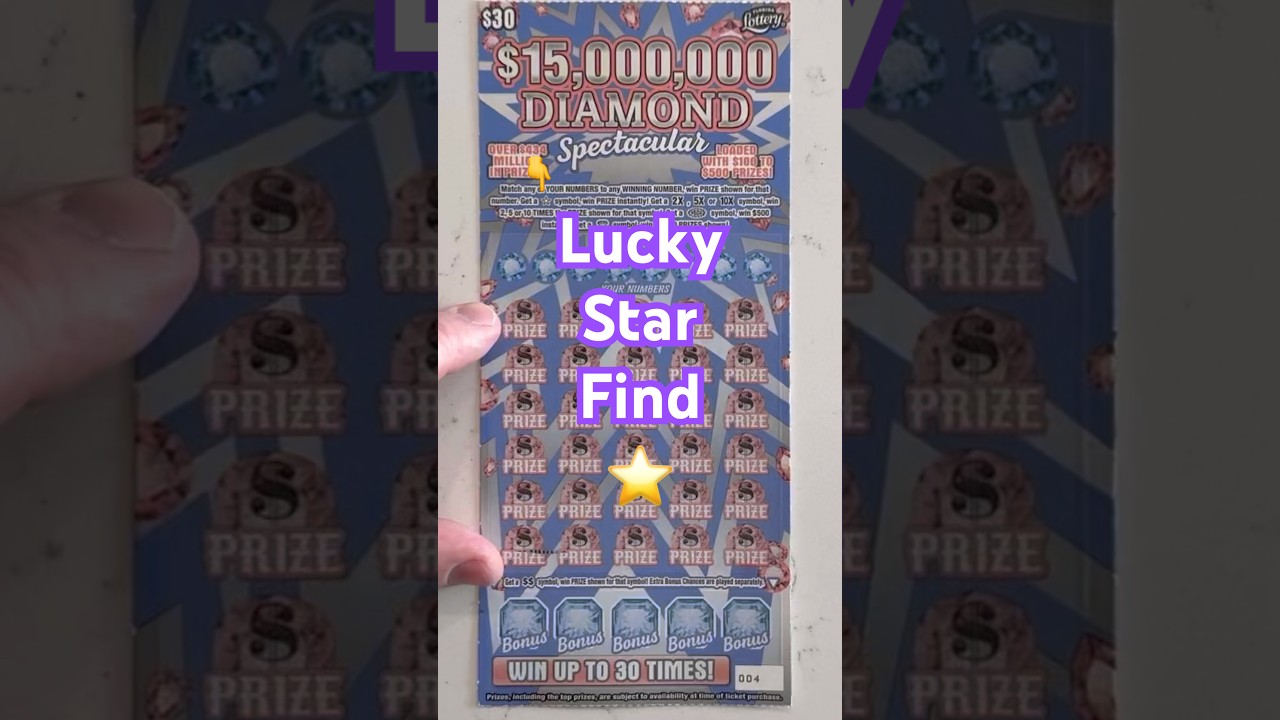 ⭐️Lucky Diamond Star Find #scratchers #scratchofftickets #lottery #fun