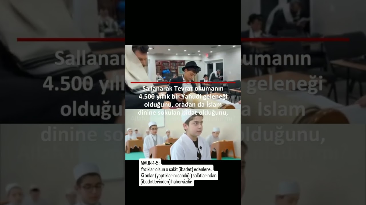 Kur'an'ı Tecvidli ve Sallanarak Okumak Yahudi Geleneğidir. #tecvid #yahudi #islam #kuran