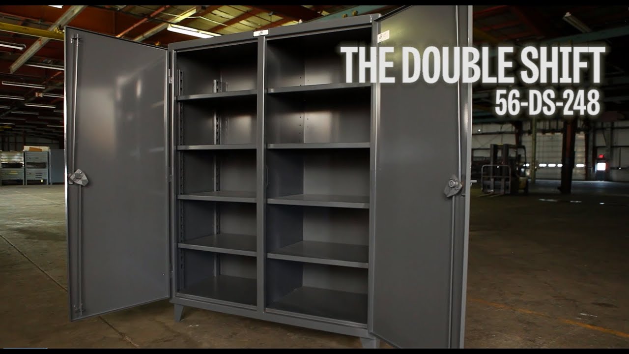 Strong Hold Products Industrial Storage Cabinet Double Shift (56-DS-248)