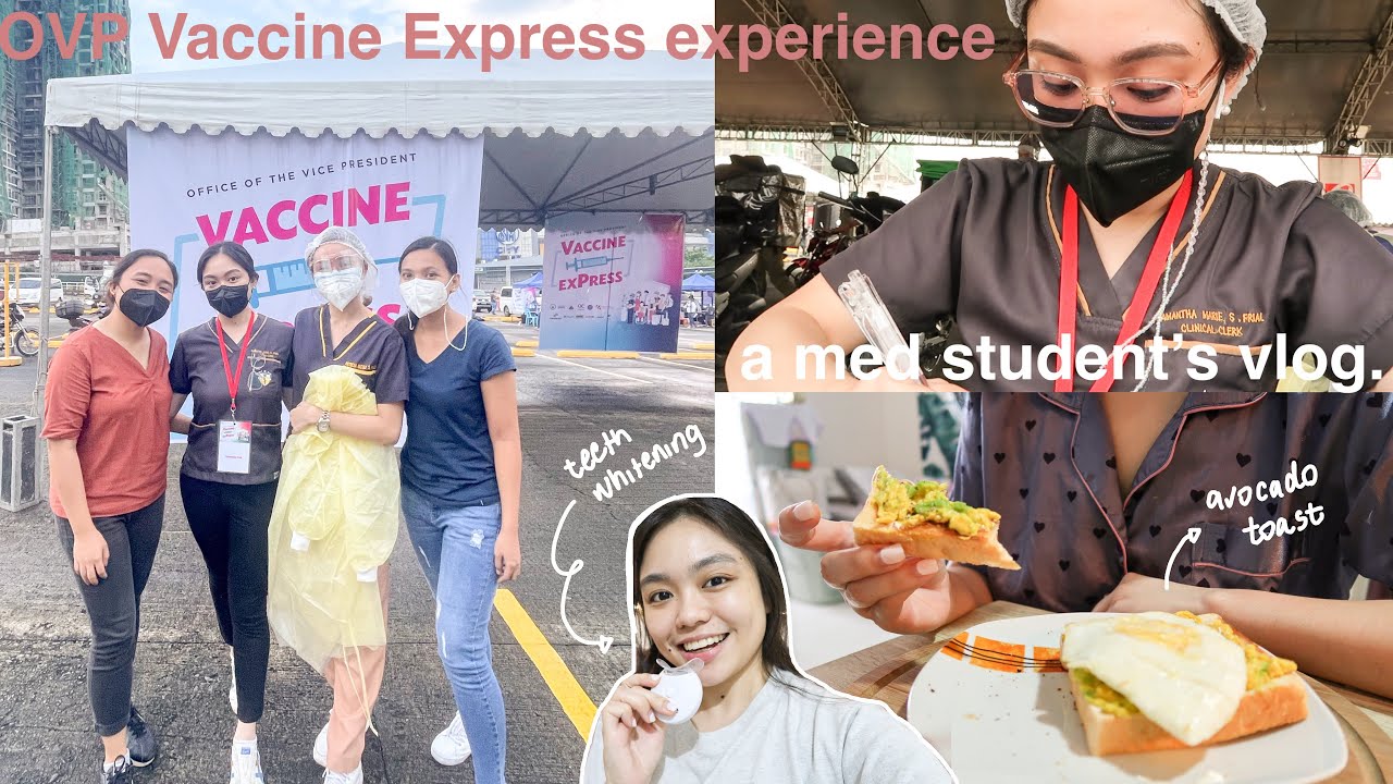 med student vlog: my vaccine express experience + meeting Leni Robredo + teeth whitening