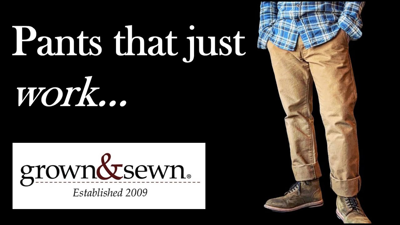 Grown & Sewn Foundation Pant / 12oz Canvas Workwear Pant that's Made in the US and Fades like Denim