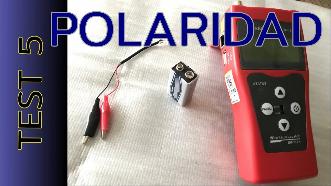 Test #5 - Noyafa NF-308 (LAN tester) – Función “Polaridad”