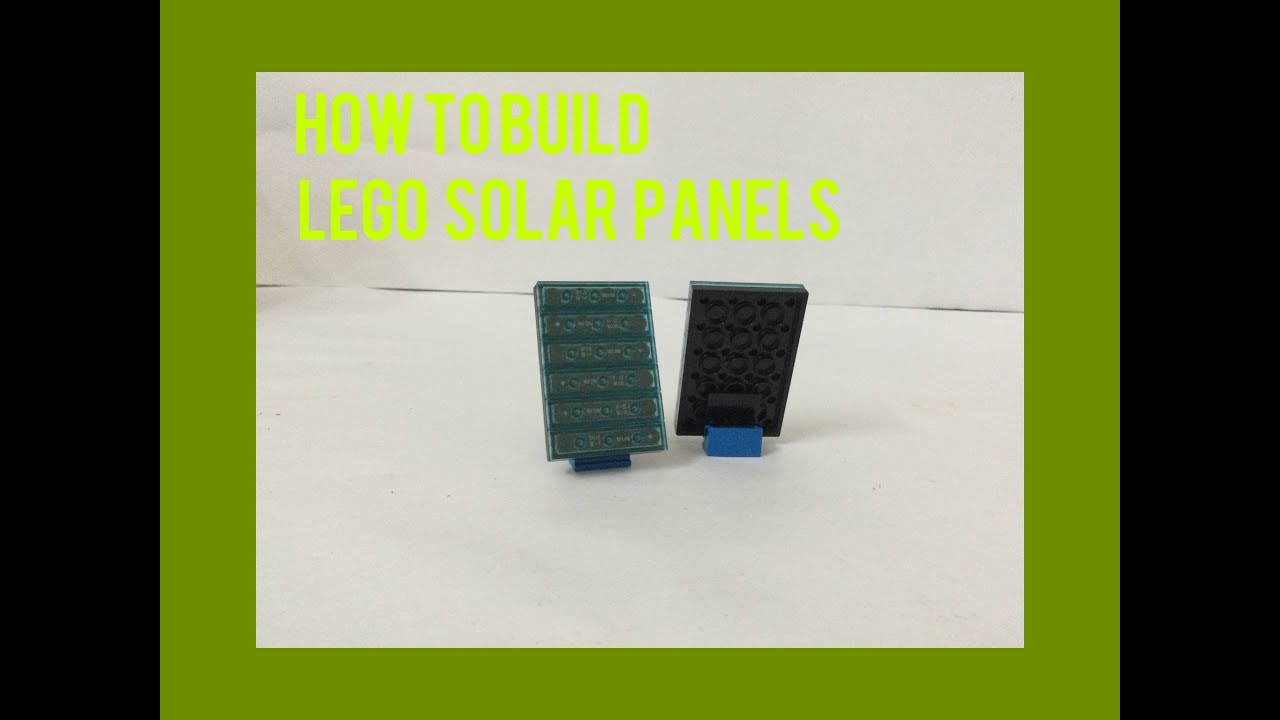 How to build Lego Solar Panels Easy