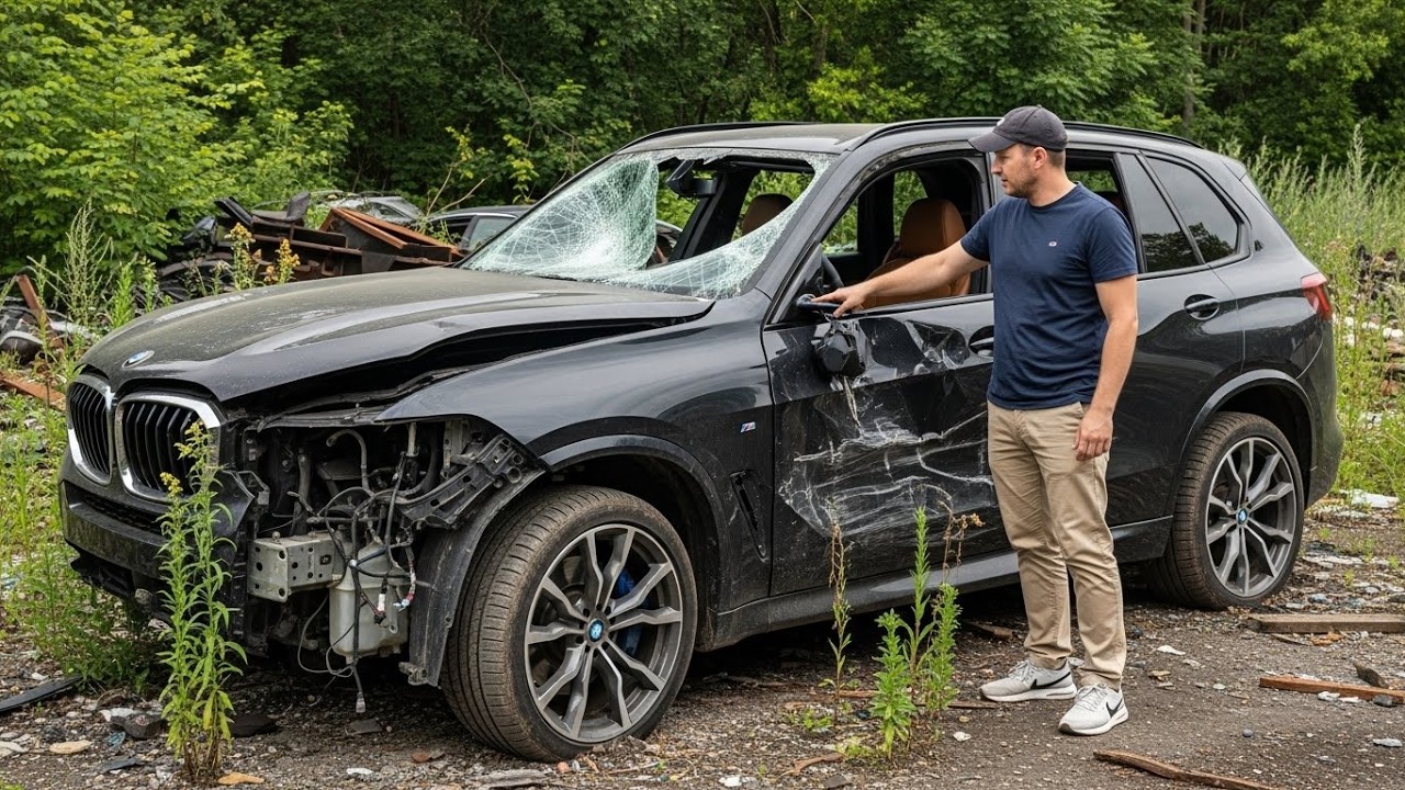WRECKED Brand New BMW X5L (3,000 KM) With a BROKEN A-Pillar! | Full Structural Rebuild