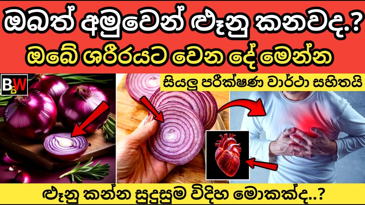 ඔයත් ළූනු මේ විදිහට කන කෙනෙක්ද? ඒකෙ විපාක දන්නවාද? Raw Onion Powerful Benefits & Hidden Side Effects