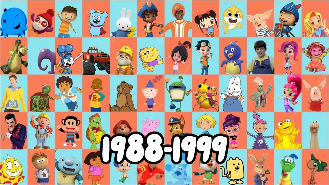 Nick Jr 37th year anniversary homage part (1988-1999) #nickelodeon #homage #all