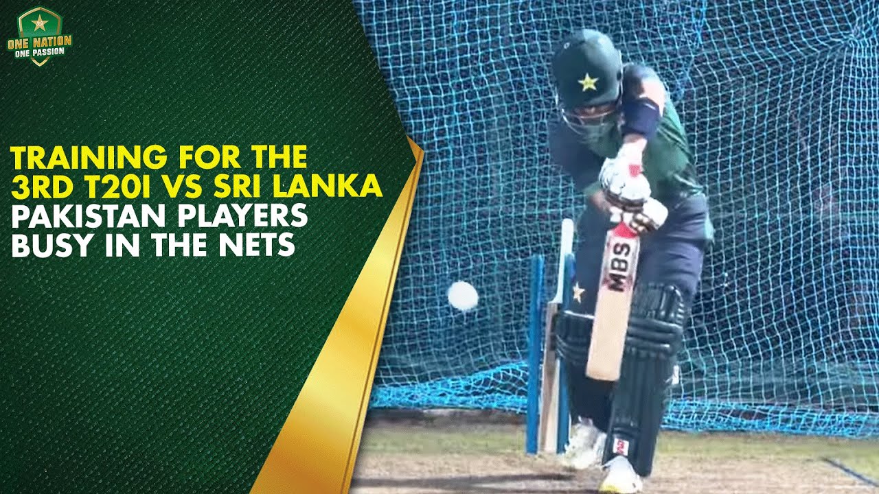 Training 🔛 for the 3rd T20I vs Sri Lanka - Pakistan Players Busy In the Nets 🏏