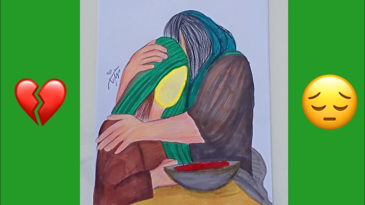 رسمة عن الامام الحسن عليه السلام 💔😔