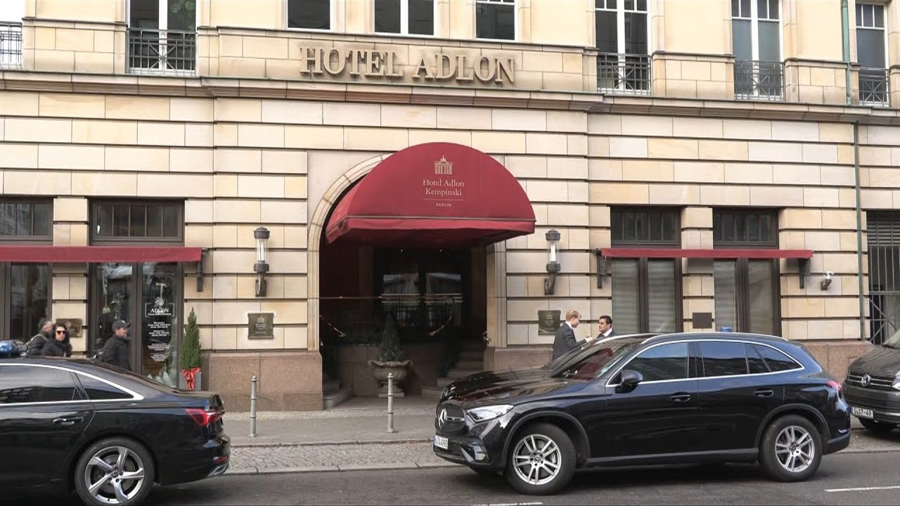Scene outside Berlin hotel as Zelensky, Witkoff expected to meet | AFP