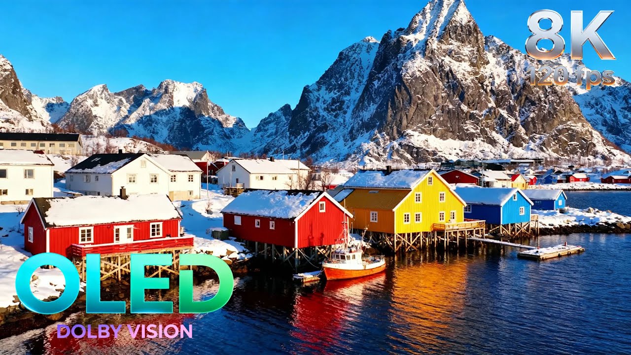 Beautiful Norwegian Fishing Villages | 16K HDR 240fps Dolby Vision