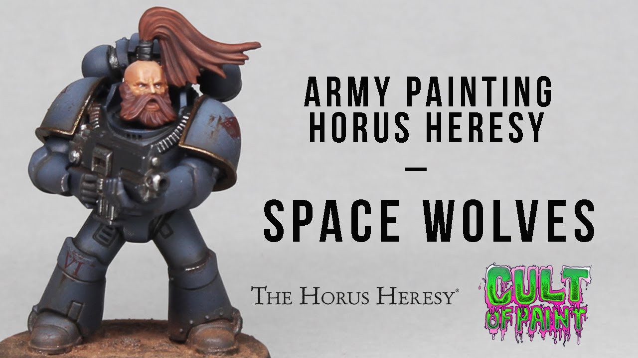 How to Paint Horus Heresy Space Wolves. 30k Vlka Fenryka!