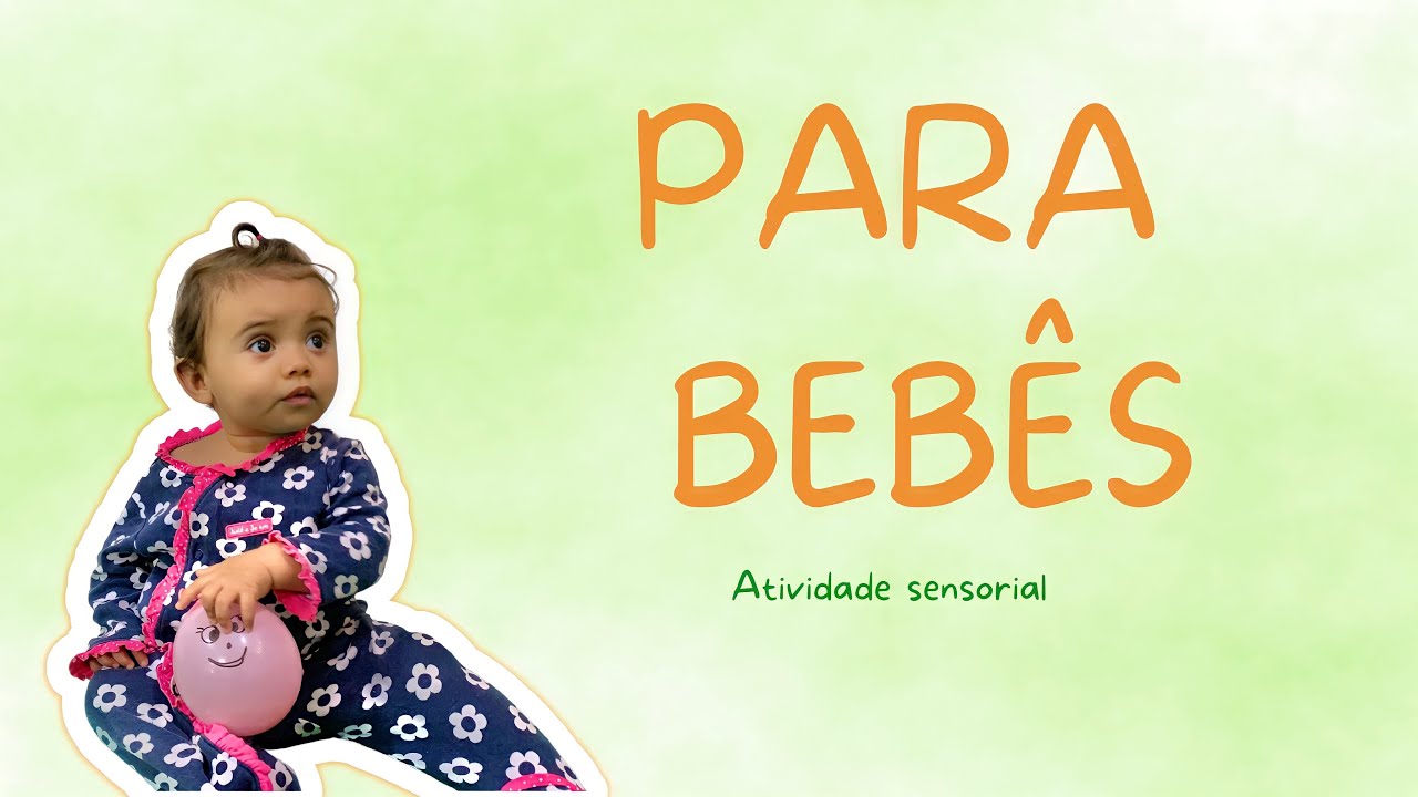 Atividade sensorial para bebês