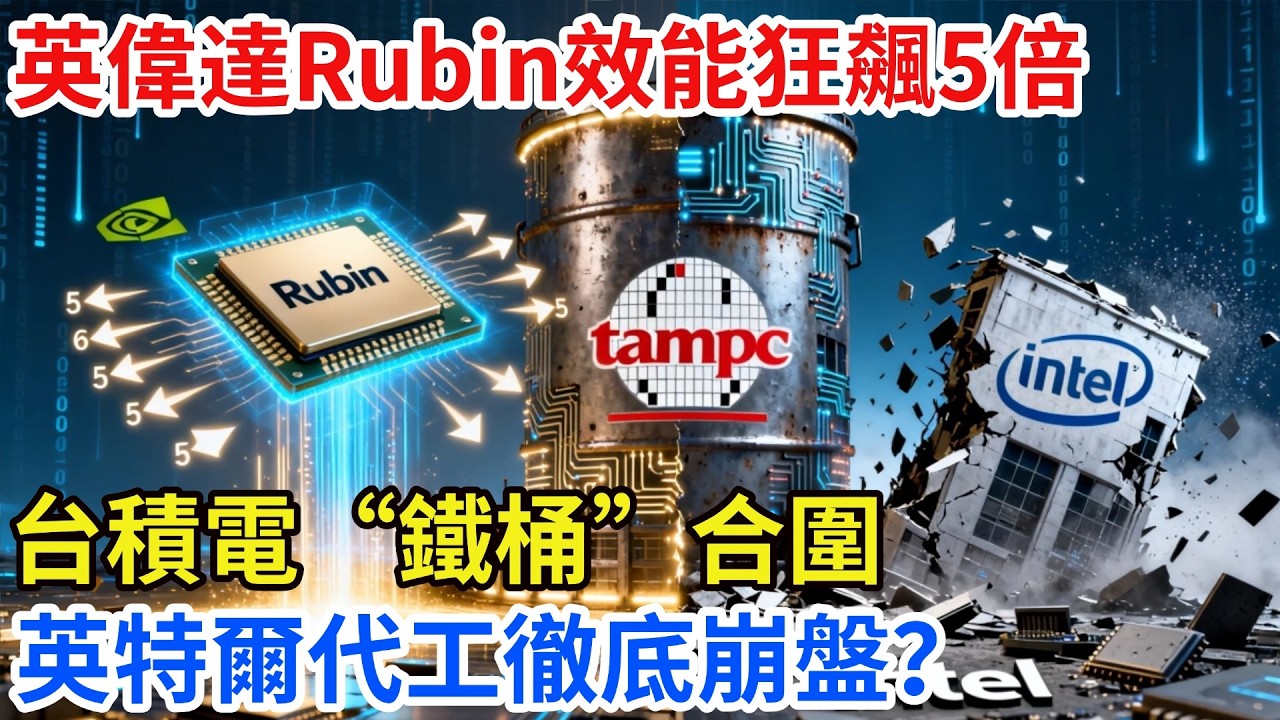 算力新秩序！ 台積電“制程+封裝+光互連”鐵桶合圍，英偉達Rubin系統性能暴漲5倍，英特爾代工業務無人問津？ 全球晶片權力版圖一夜重寫【匠行強國】#工程#科技#中國基建#科普#高鐵#芯片#科技#熱門