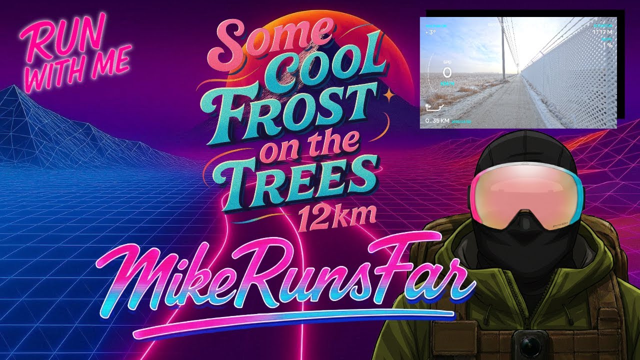 Virtual Treadmill Run: 10km Through Scenic Frosty Trails
