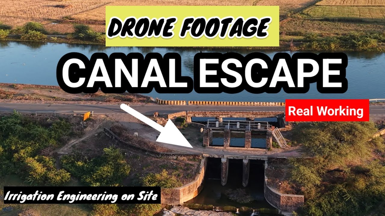 Irrigation Canal Escape Structures |Types, Working & Uses | Field Demo