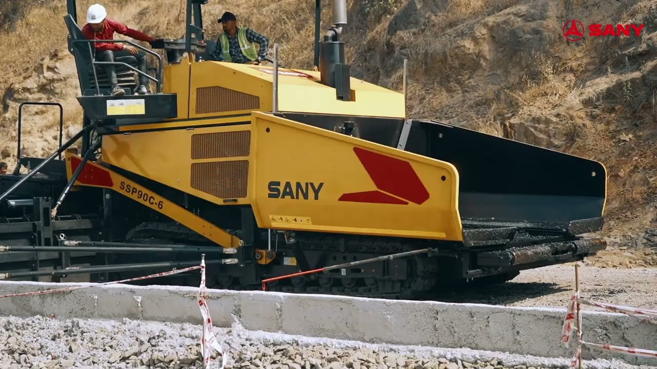 The Sany SSP90C Paver - for Superior Road Quality