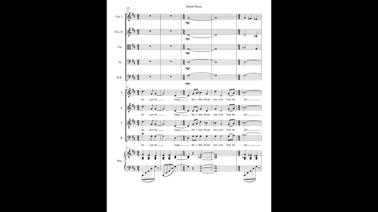 Silent Noon from Three Songs for Nature - James W. Knox