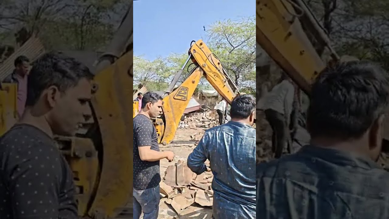 झुंझुनू में वक्फ बोर्ड की जमीन पर चला बुलडोजर तो मचा बवाल देखे लाइव ~