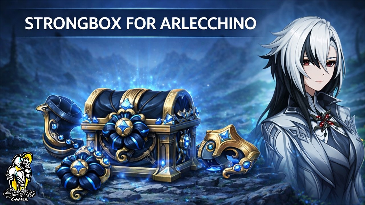 Best Strongbox for Arlecchino 🔥 | SixFace Gamer | Genshin Impact | #arlecchino |