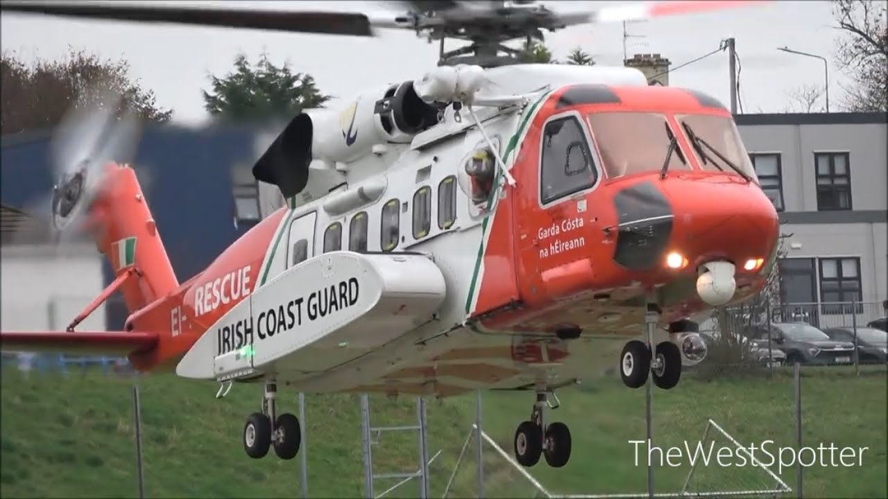 Irish Coast Guard EI-ICG At Letterkenny University Hospital 18th October 2025