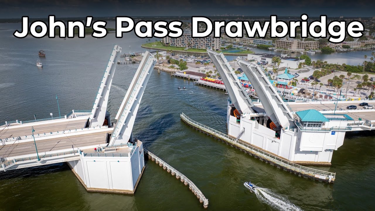 John's Pass Drawbridge   4K