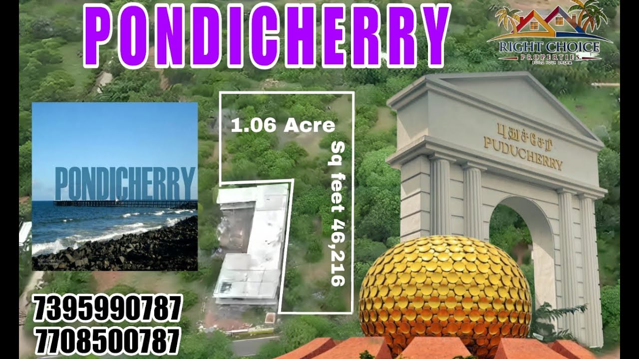 ID NO 21 PREMIUM PROPERTY AT BOMMAYAPALAYAM IN PONDICHERRY NEAR AUROVILLE UNIVERSAL PRIME LOCATION