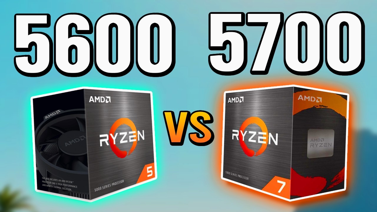 R5 5600 vs R7 5700 - Less Cores Better?