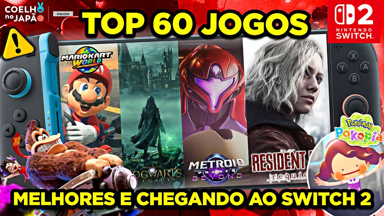 Top 60 MELHORES Jogos no Switch 2 J&Aacute; LAN&Ccedil;ADOS e pro Futuro!