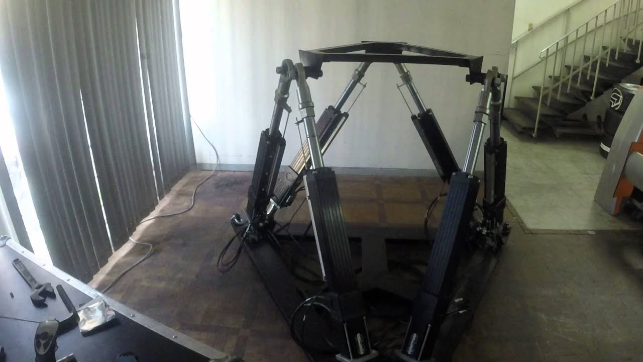 6Dof Motion Platform with actuators - Axis tests