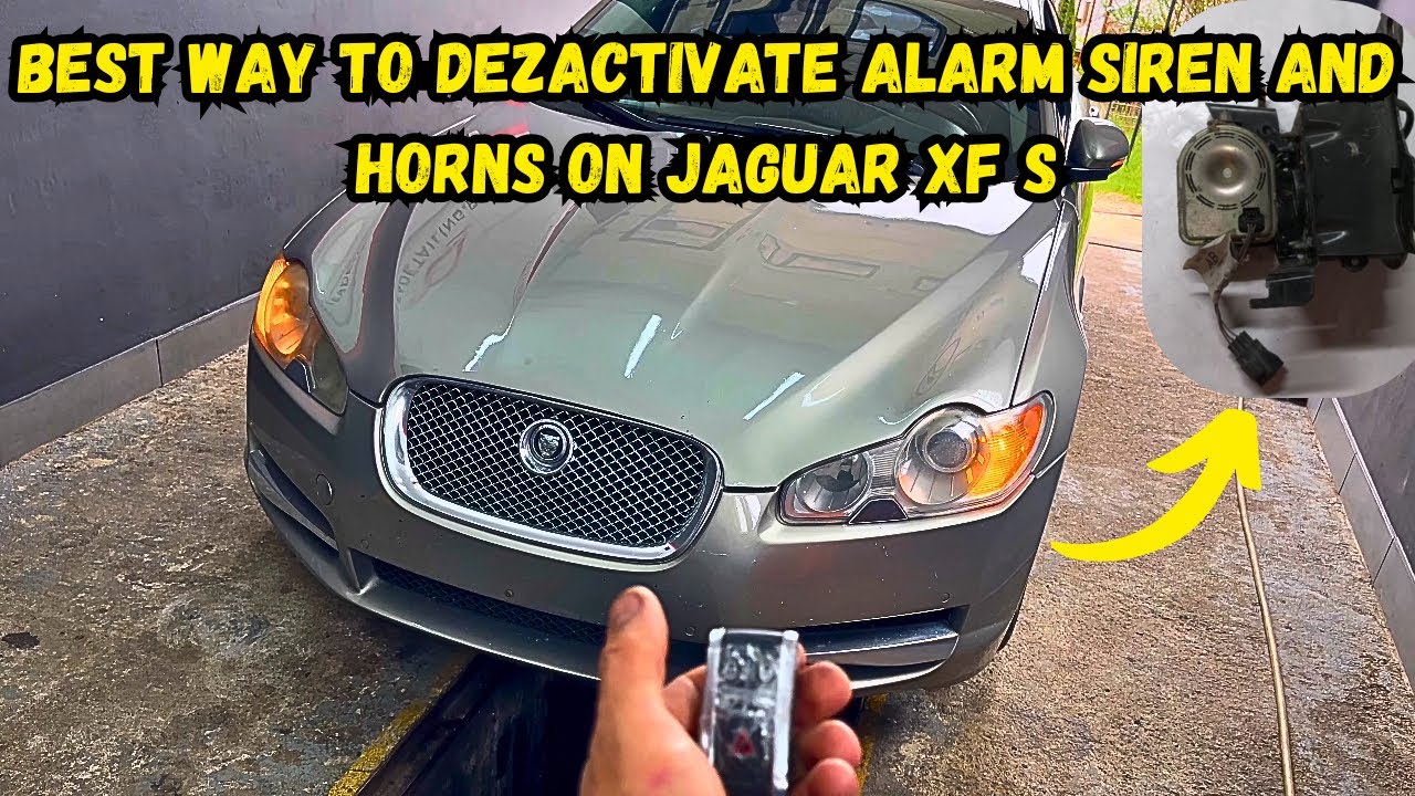 JAGUAR XF S HOW TO  PERMANANTLY DEZACTIVATE ALARM SISTEM AND ANTITHIEFT SISTEM!