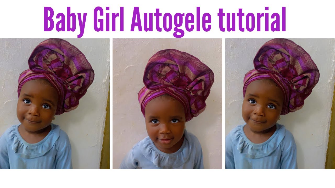 How to make baby girl Autogele Easy tutorial on how to make this Autogele style for your baby girl
