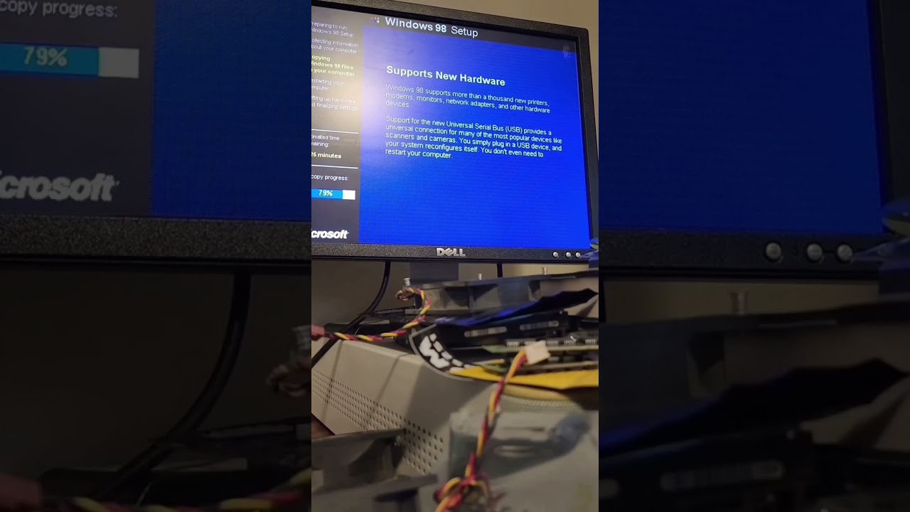 Installing Windows 98SE in 2024 on a 180 Mhz Pentium Pro Timelapse